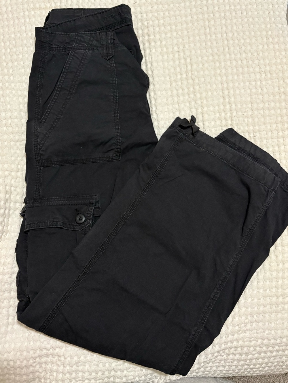 American Eagle Outfitters Black Cargo Pants